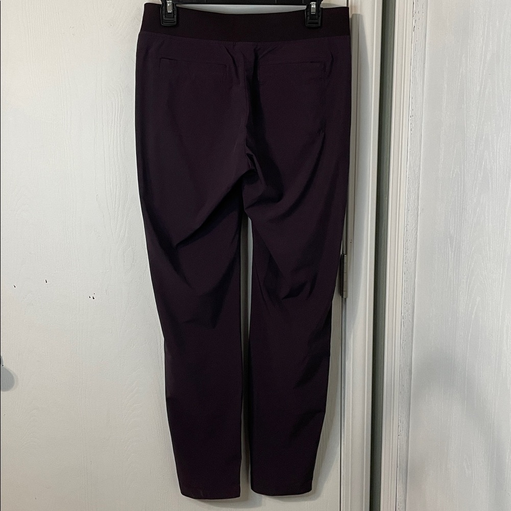 Athleta Midtown Women’s Jogger Pants Plum Purple Drawstring Sz 4T Travel Casual - Picture 6 of 11